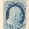 1c blue Franklin single