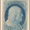 1c blue Franklin single