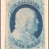 1c blue Franklin single