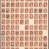 3c orange brown Washington reconstructed pane of 100