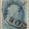 1c blue Franklin single