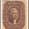 5c brown Jefferson single