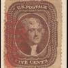 5c brown Jefferson single