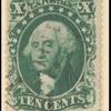 10c green Washington Type I single
