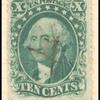 10c green Washington single