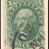 10c green Washington single