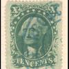 10c green Washington Type V single
