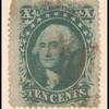 10c green Washington Type V single