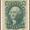 10c green Washington Type V single