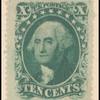 10c green Washington Type V single