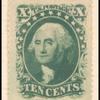 10c green Washington Type V single