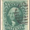 10c green Washington Type V imprint single