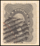 24c gray lilac Washington single