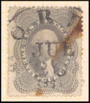 24c gray lilac Washington single