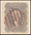 24c gray lilac Washington single