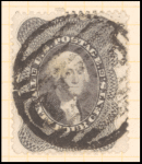24c gray lilac Washington single