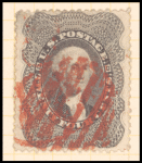 24c gray lilac Washington single