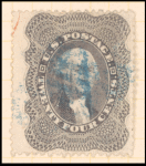 24c gray lilac Washington single