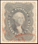 24c gray lilac Washington single