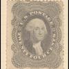 24c gray lilac Washington relief 5 single