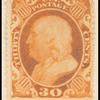 30c orange Franklin single