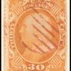 30c orange Franklin single