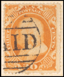 30c orange Franklin single
