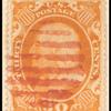30c orange Franklin single