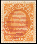 30c orange Franklin single
