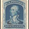 90c blue Washington single