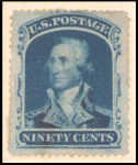 90c blue Washington single