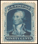 90c blue Washington single
