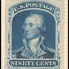 90c blue Washington single