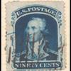 90c blue Washington single