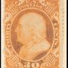 30c orange Franklin single