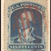 90c blue Washington single