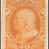 30c orange Franklin single