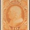 30c orange Franklin single
