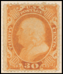 30c orange Franklin single