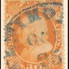 30c orange Franklin single