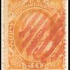 30c orange Franklin single
