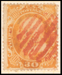 30c orange Franklin single