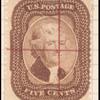 5c orange brown Jefferson Type II single