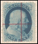 1c Franklin Type V single