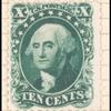 10c blue green Washington reprint single