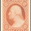 3c dull red Washington type I single
