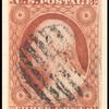 3c dull red Washington type I single