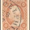 3c dull red Washington Type I used single