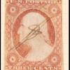 3c dull red Washington Type I used single