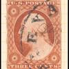 3c orange brown Washington Type I single